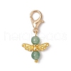 10Pcs 10 Styles Angel Natural & Synthetic Mixed Gemstone Pendant Decorations HJEW-JM03143-02-3