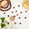 ARRICRAFT Natural Leopardskin Round Bead Strands G-AR0001-97-3