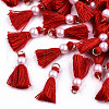 Polycotton(Polyester Cotton) Tassel Pendant Decorations X-FIND-T052-13I-1