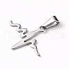 Tarnish Resistant 304 Stainless Steel Pendants STAS-I127-033P-2