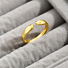 Irregular Heart 925 Sterling Silver Adjustable Cuff Rings LG0423-1