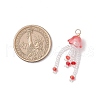 Glass Seed Beaded Jellyfish Pendants PALLOY-MZ00707-3