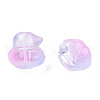 Transparent Spray Painted Glass Beads GLAA-N035-023-G03-4