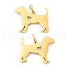 PVD Vacuum Plating 304 Stainless Steel Pendants STAS-Z042-11G-1