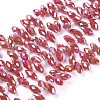 Imitation Jade Opaque Solid Color Glass Beads Strands EGLA-L020-NB-M2-2