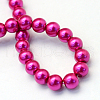 Baking Painted Pearlized Glass Pearl Round Bead Strands X-HY-Q330-8mm-17-4