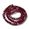 Electroplate Transparent Glass Beads Strands EGLA-A035-T4mm-L02-2