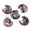 Natural Rhodonite Pendants G-Z086-01P-19-1
