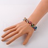 Trendy Faceted Glass Beads Bracelets BJEW-JB01642-06-4