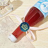 Brass Wax Seal Stamps with Wood Handle AJEW-WH0412-0211-5