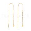 925 Sterling Silver Ear Thread with Peg Bails STER-P047-12G-1