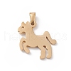 PVD Vacuum Plating 304 Stainless Steel Pendants STAS-G284-18G-2