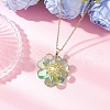 Glass Pendant Necklaces NJEW-MZ00112-07-1