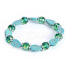 Vintage Leaf Synthetic Turquoise Beaded Bracelets for Women FL7669-6-1