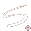 925 Sterling Silver Wheat Chains Necklace for Women STER-I021-02A-RG-4