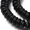 Natural Black Stone Beads Strands G-Z030-A21-01-4