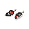 Alloy Enamel Split Pendants STAS-M114-03SP-01-2