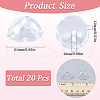 SOFPLATE 20Pcs Glass Bead Cone for Wind Chimes Making GLAA-SP0001-02-2
