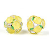 Fruit Round Resin Beads RESI-T059-03L-2