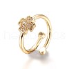 Adjustable Brass Micro Pave Cubic Zirconia Finger Rings RJEW-L086-03G-3