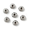 Tarnish Resistant Round 201 Stainless Steel Spacer Beads STAS-E082-15-1