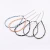 Faceted Glass Beads Anklets AJEW-AN00209-1