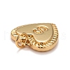 Rack Plating Real 18K Gold Plated Brass Pendants KK-E260-01G-S-3