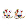 Alloy Enamel Pendants ENAM-N055-096B-2