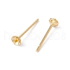 Rack Plating Brass Stud Earring Findings KK-G433-05D-G-2