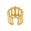 304 Stainless Steel Rhinestone Cuff Rings RJEW-M171-21G-3