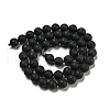 Natural Black Onyx Beads Strands G-D710-8mm-06-5