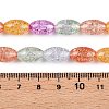 Transparent Crackle Glass Beads Strands GLAA-S192-B-010J-2