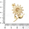 Brass Micro Pave Cubic Zirconia Pendants KK-A252-06B-G-3