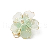 Handmade Glass Seed Beaded Sakura Pendants PALLOY-MZ00763-03-4