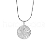 Moon & Sun Stainless Steel Pendant Necklaces XK8598-2-1