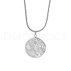 Non-Tarnish Moon & Sun Stainless Steel Pendant Necklaces XK8598-2-1