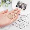 Gorgecraft 90 Sets 9 Style Metal Sewing Hooks and Eyes Fasteners IFIN-GF0001-19-3