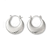 Non-Tarnish 304 Stainless Steel Hoop Earrings for Women EJEW-Z026-19P-1