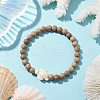 Beach Tortoise Synthetic Turquoise Bracelets BJEW-JB10311-01-2
