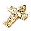 304 Stainless Steel Pendants STAS-E545-10G-2