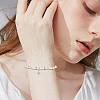Beebeecraft 20Pcs 2 Colors Brass Clear Cubic Zirconia Charms FIND-BBC0002-16-6