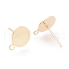 Brass Stud Earring Findings KK-H102-07G-2