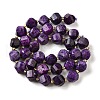 Natural Sesame Jasper Dyed Beads Strands G-U023-A01-03-3