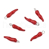Brass Enamel Pendants X-PALLOY-H003-1-2