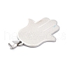 Non-Tarnish 304 Stainless Steel Pendants STAS-C062-03P-3