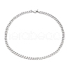 Non-Tarnish Men's 304 Stainless Steel Cuban Link Chain Necklaces X-NJEW-JN03170-01-3