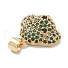 Brass Micro Pave Cubic Zirconia Pendants KK-M240-01-5
