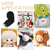 Polyester Top for Diy Hand-Decorated Artificial Wool Strip Accessories FIND-WH0170-32A-6