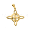 PVD Vacuum Plating 304 Stainless Steel Pendants STAS-D052-04G-2