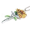 Nurse Caduceus Sunflower Rn CNA Acrylic Pendant Decoration RJEW-E007-03P-04-4